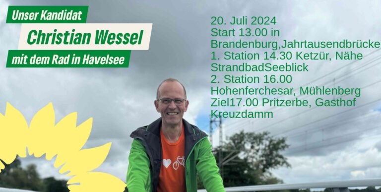 Christian Wessel auf Wahlkampftour